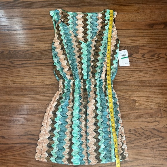 Becca Manu Bay Grass Plunge Dress Size L New With Tag - Picture 10 of 16